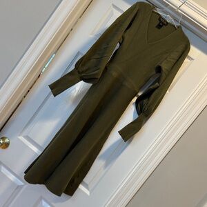 Rachel Zoe Long Sleeve Knit dress Olive Dress